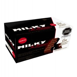 LA IBERICA MILKY CHOCOLATE BAR - NO SUGAR , BOX OF 10 UNITS