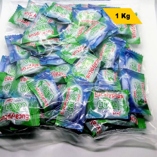 COCA ANDEAN CANDIES WITH EUCALYPTUS , BAG X 1 KG