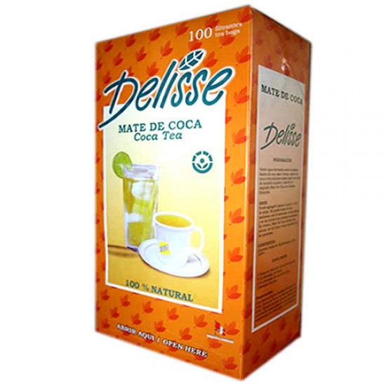 DELISSE -  PERUVIAN TEA MATE INFUSIONS , BOX OF 100 UNITS