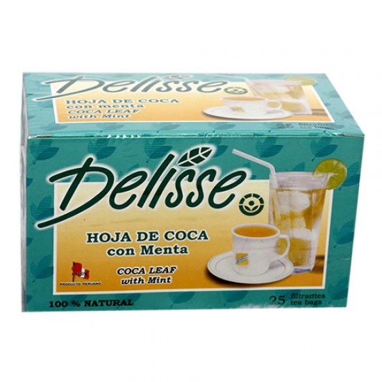 DELISSE - PERUVIAN ANDEAN TEA WITH MINT, BOX OF 25 TEA BAGS