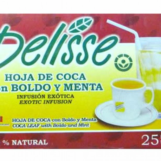 DELISSE - ANDEAN TEA WITH BOLDO AND MINT, BOX OF 25 TEA BAGS