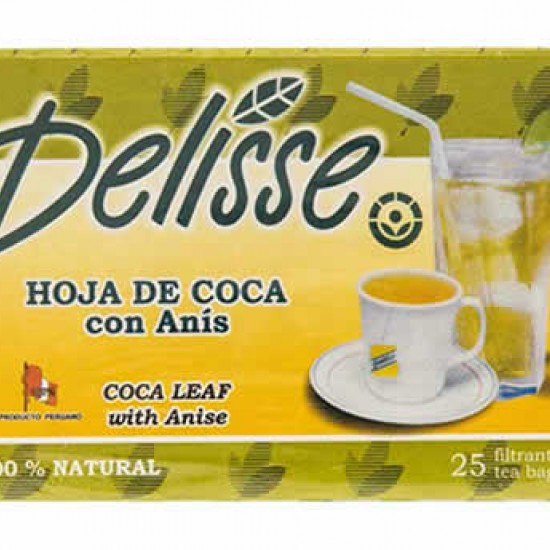 DELISSE - MATE ANDEAN TEA WITH ANISE, BOX OF 25 TEA BAGS