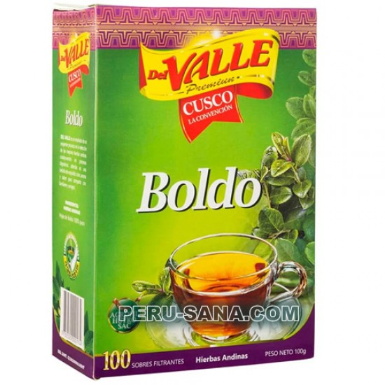 DEL VALLE - BOLDO TEA INFUSIONS, BOX OF 100 FILTER BAGS