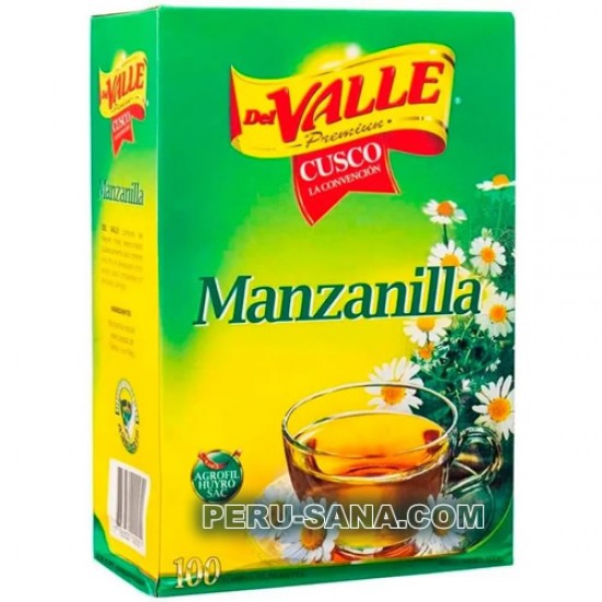 DEL VALLE - CHAMOMILE TEA INFUSIONS, BOX OF 100 FILTER BAGS