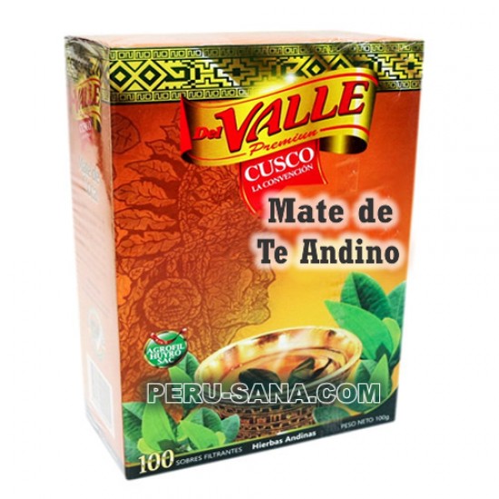 DEL VALLE - ANDEAN MATE TEA INFUSIONS, BOX OF 100 TEA BAGS