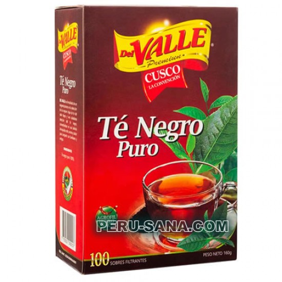 DEL VALLE - BLACK TEA INFUSIONS, BOX OF 100 FILTER BAGS