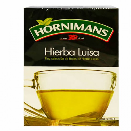 HORNIMANS - LEMON VERBENA TEA INFUSIONS - BOX OF 100 TEA BAGS