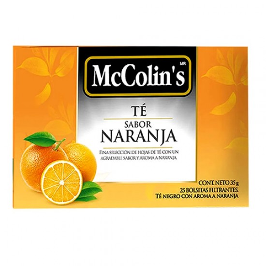 MCCOLIN'S  ORANGE TEA INFUSIONS , BOX OF 25 TEA BAGS