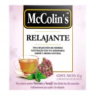 MCCOLIN'S  "RELAJANTE" TEA INFUSIONS , BOX OF 12 TEA BAGS