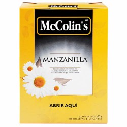 MCCOLIN'S - PERUVIAN CHAMOMILE INFUSION , BOX OF 100 TEA BAGS