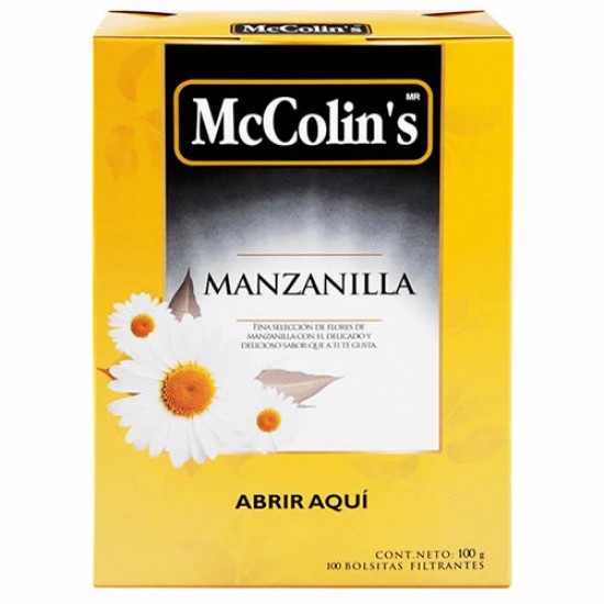 MCCOLIN'S - PERUVIAN CHAMOMILE INFUSION , BOX OF 100 TEA BAGS