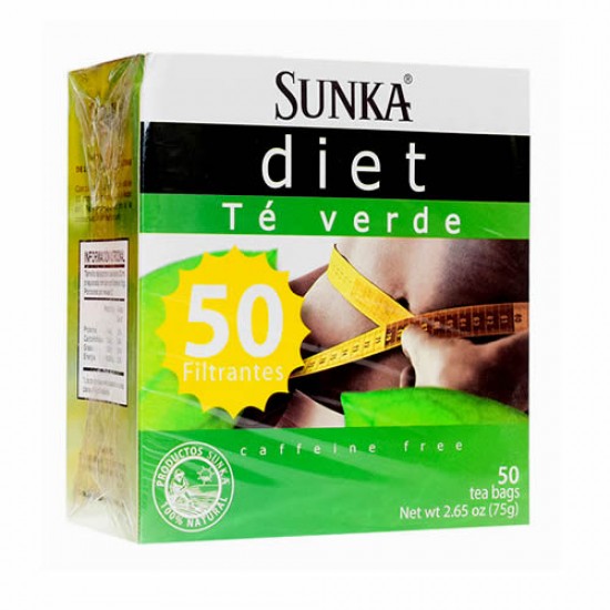 SUNKA DIET - GREEN TEA INFUSION, BOX OF 50 TEA BAGS