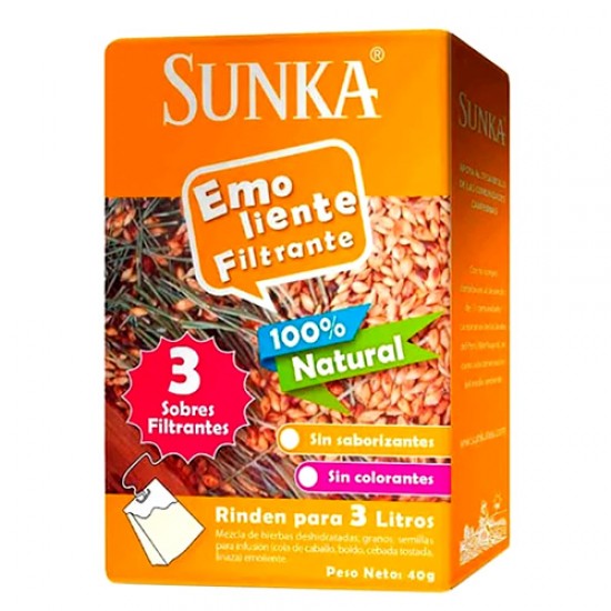 EMOLLIENT (EMOLIENTE) TEA INFUSIONS - SUNKA , BOX OF 40 GR