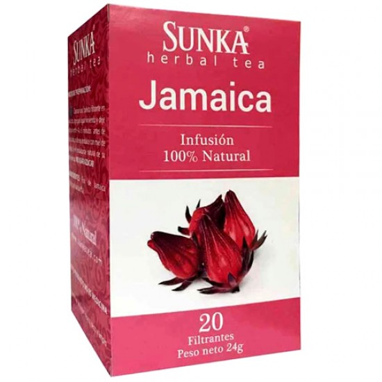 JAMAICA HERBAL TEA INFUSIONS - SUNKA  , BOX OF 20 TEA BAGS