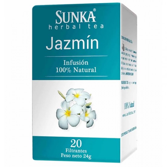 JASMINE INFUSIONS HERBAL TEA - SUNKA  , BOX OF 20 TEA BAGS