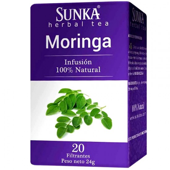 MORINGA INFUSIONS HERBAL TEA - SUNKA  , BOX OF 20 TEA BAGS