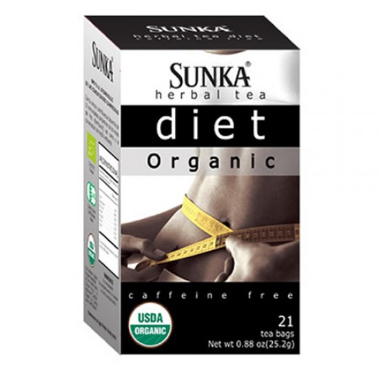 SUNKA DIET ORGANIC TEA INFUSION, BOX OF 21 TEA BAGS