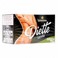 WAWASANA DIETTE GREEN TEA INFUSIONS WITH STEVIA , BOX OF 20 BAG FILTERS