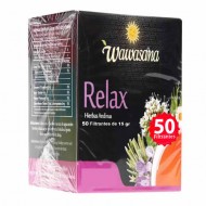 WAWASANA RELAX HERBAL TEA INFUSIONS - BOX OF 50 TEA BAGS