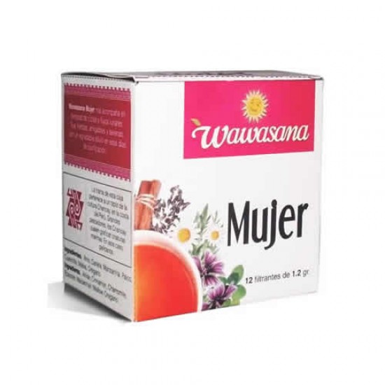WAWASANA MUJER - PERUVIAN  TEA INFUSIONS , BOX OF 12 BAG FILTERS
