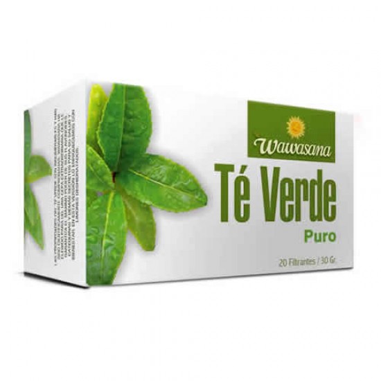 WAWASANA GREEN TEA PERUVIAN TEA INFUSIONS , BOX OF 20 TEA BAGS