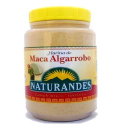 NATURANDES - PERUVIAN MACA AND CAROB  FLOUR POWDER , BOWL  X 340 GR