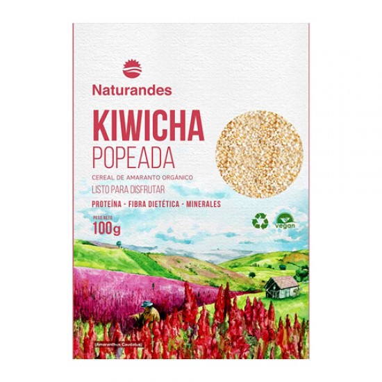 NATURANDES -  KIWICHA POP GRAINS , BAG  X 100 GR
