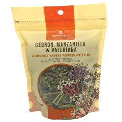 NATURANDES CEDRON CHAMOMILE & VALERIAN HERBS TEA INFUSIONS , BAG X 50 GR
