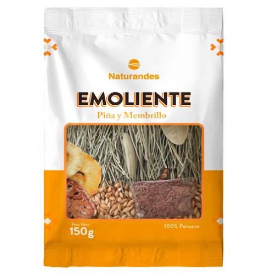 NATURANDES EMOLLIENT WITH PINEAPPLE & QUINCE , BAG  X 150 GR