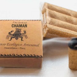 CHAMAN-  ECOLOGIC INCENSE HANDMADE PALO SANTO HOLY WOOD , PERU - PACK X 12 BOXES