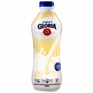 GLORIA YOGURT VANILLA FLAVOR , BOTTLE X 1 LITER