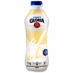 GLORIA YOGURT VANILLA FLAVOR , BOTTLE X 1 LITER