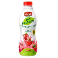 LAIVE YOGURT STRAWBERRY FLAVOR LACTOSE FREE , BOTTLE X 1 LITER