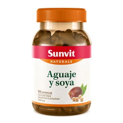 SUNVIT - SOY + AGUAJE CAPSULES 90 MG , BOX OF 90 UNITS