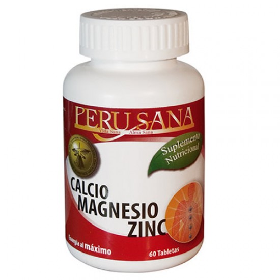 CALCIUM MAGNESIUM ZINC - PERUSANA, JAR  X 60 TABLETS