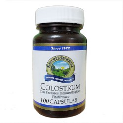 COLOSTRUM - NATURE´S SUNSHINE , JAR  X 90 CAPSULES 350 MG  - ( FROM MILK , 100 % BOVINE)